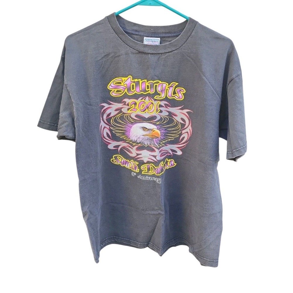 Vintage All Sport 2001 SturgisSouth Dakota 61st Anniversary Men's Size Large